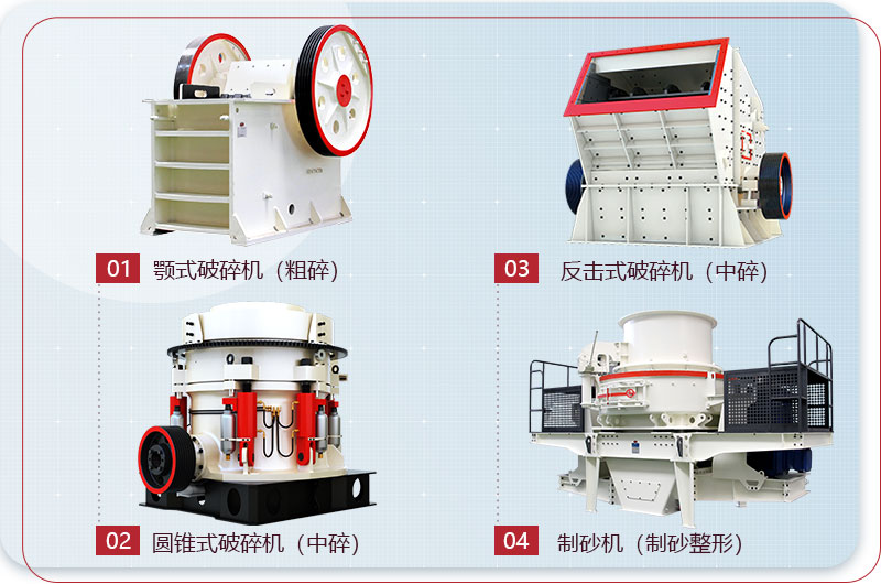 多種類(lèi)型的石頭破碎機(jī)